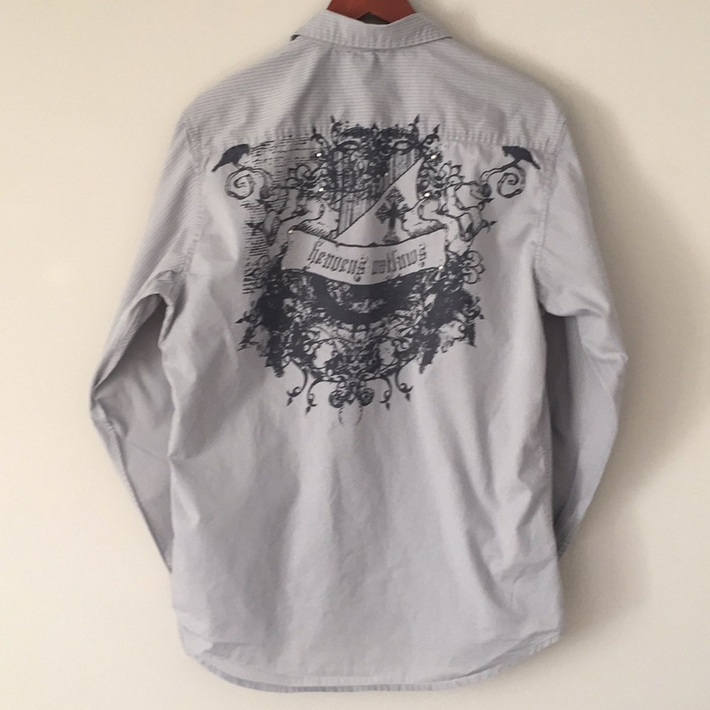 Guess Graphic Men’s Gray Shirt Size M